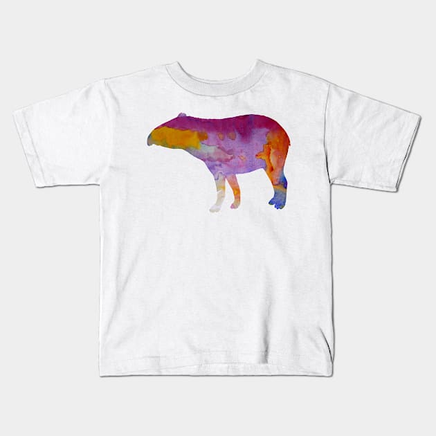 Tapir Kids T-Shirt by BittenByErmines